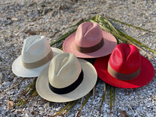 Load image into Gallery viewer, Red Fedora small brim